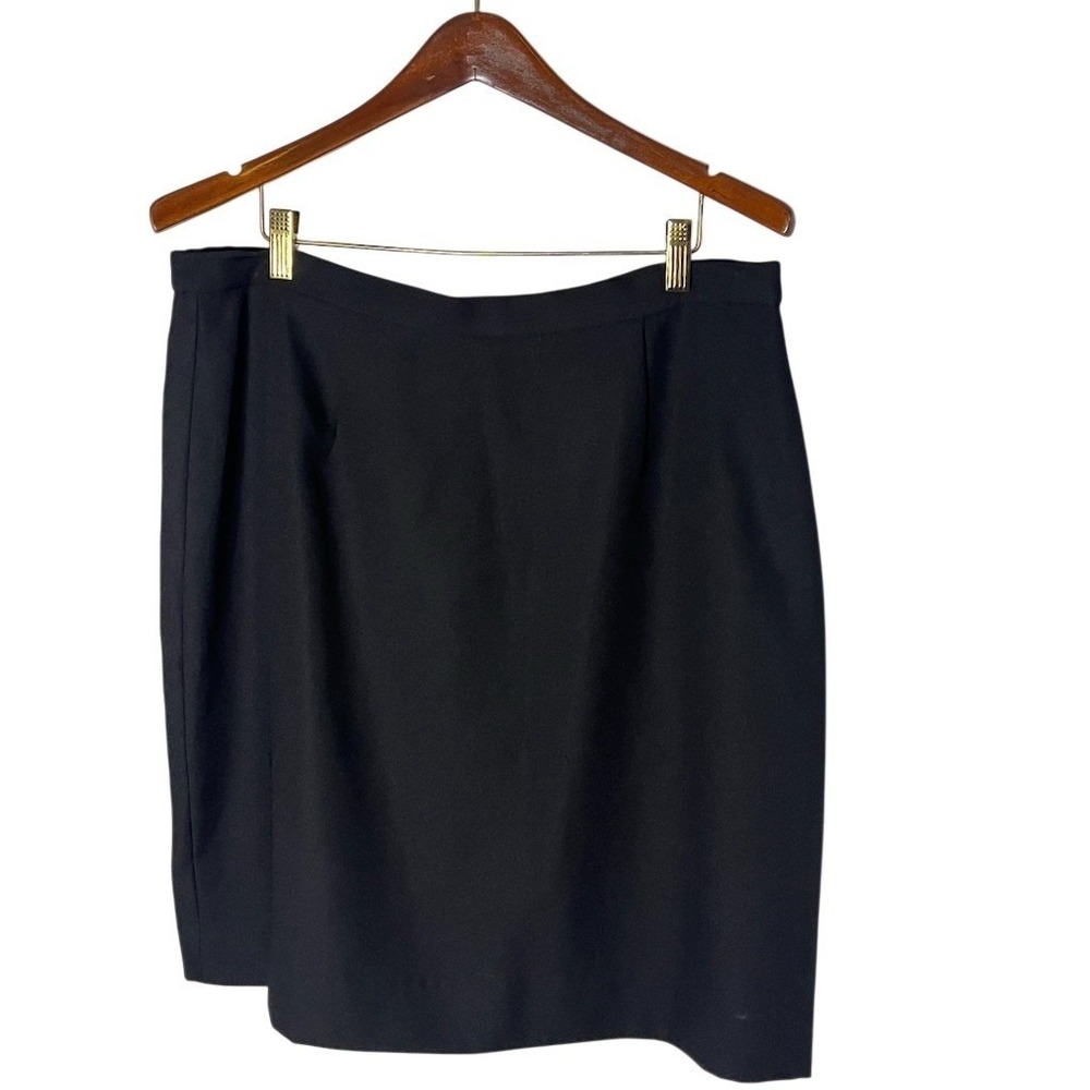 Talbots Skirt Womens Size‎ 16 Black Knee-Length Straight Pencil Career